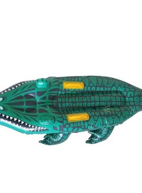 Inflatable Crocodile Float Raft Lounger Alligator Ride-On Sw