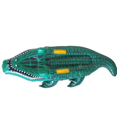 Inflatable Crocodile Float Raft Lounger Alligator Ride-On Sw