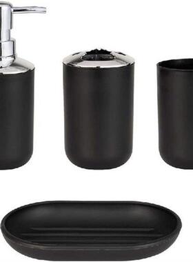 4pcs Luxury Bathroom Accessories Plastic Toothbrush Holder