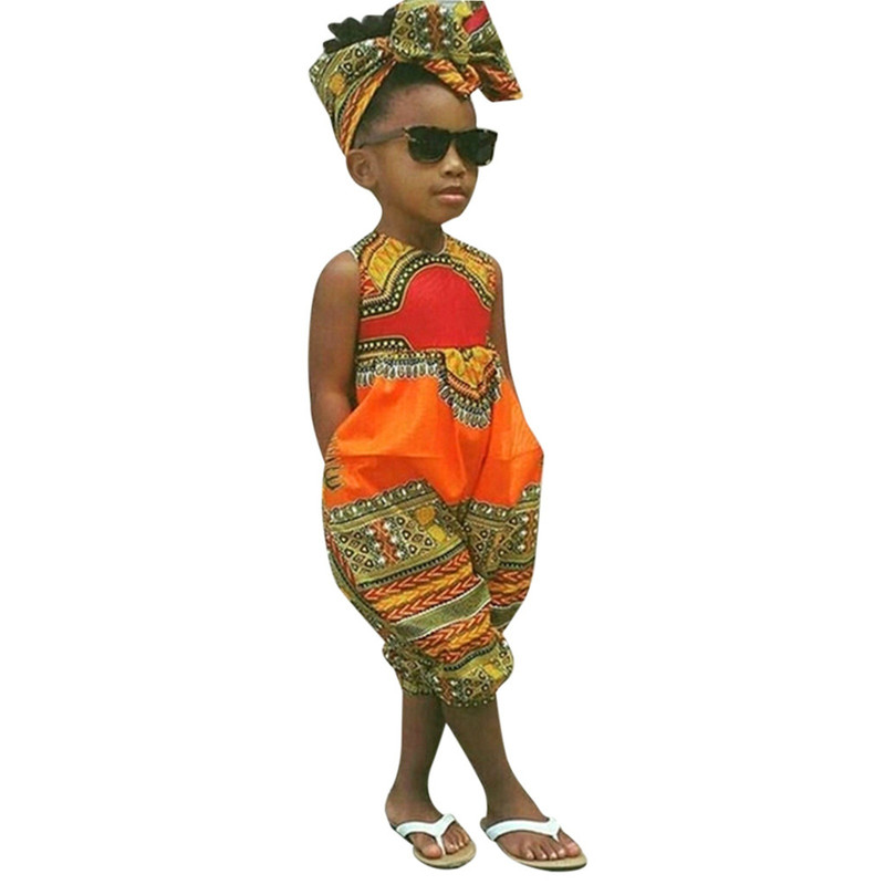 ~ Year African Clothes Kids Boys Girls Print Romper Baby