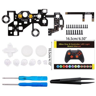 Multi-Colors Luminated D-pad Thumbsticks Face Buttons LED Ki