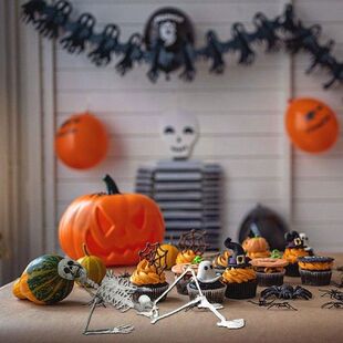70cm Simulation Human Skeleton Ornament Halloween Party