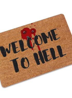 Custom Welcome Mat Letter Print Rubber Funny Doormat for Ent