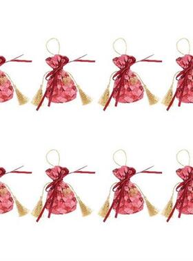 8  Small Gift Bags Cloth Drawstring Bags Drawstring Gift