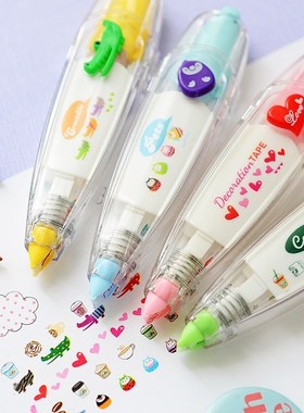 New push type decorative correction tape Kawaii corrector a