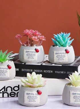 Artificial Fake Succulents Bonsai Realistic Everlasting