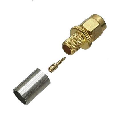 1Pcs Connector SMA Male plug Crimp For RG8X RG-8X LMR240 Cab