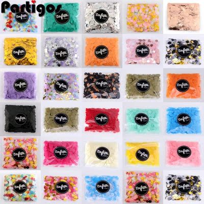 1cm 10g/bag  paper Confetti Mix Color for wedding birthday