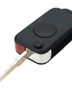 1 Button Uncut Shell Case Fob Replacement For Benz W168 W12
