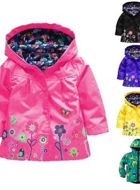 Glitter Jacket Kids Coat Winter Jacket Girls Hooded Flower
