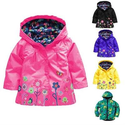 Glitter Jacket Kids Coat Winter Jacket Girls Hooded Flower