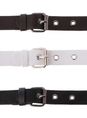 1 Set Kulit Tombol Beralih Pin Gesper Pengikat untuk Sabuk T