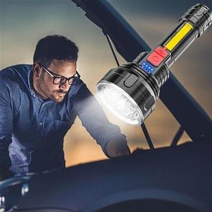 USB COB Long Range Lantern LED Portable Modes Flashlight