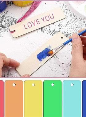 36pcs Wood Blank Bookmarks DIY Wooden Craft Bookmark Unfinis
