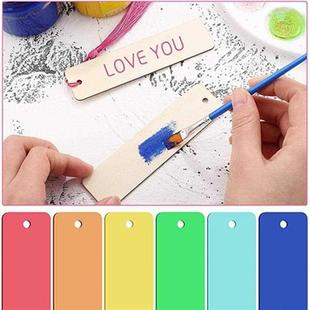 36pcs Wood Blank Bookmarks DIY Wooden Craft Bookmark Unfinis