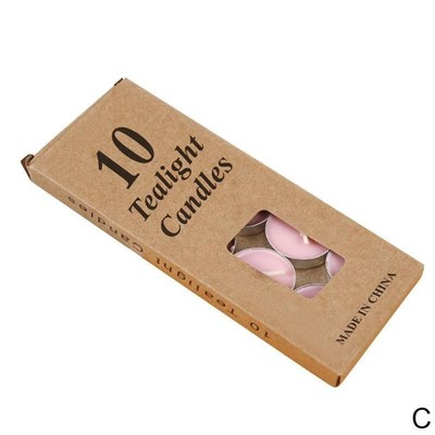 10pcs/set Romantic Aromatherapy Tealight Candles Birthday We