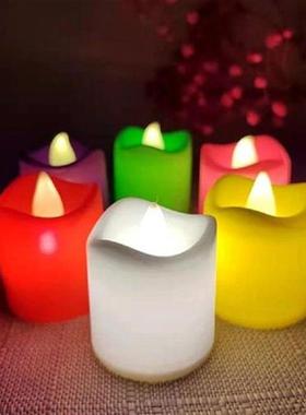 Pillar Candle Candle Light Battery Operated Creative Tea