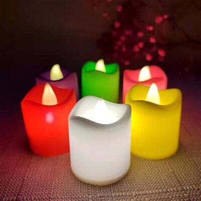 Pillar Candle Candle Light Battery Operated Creative Tea