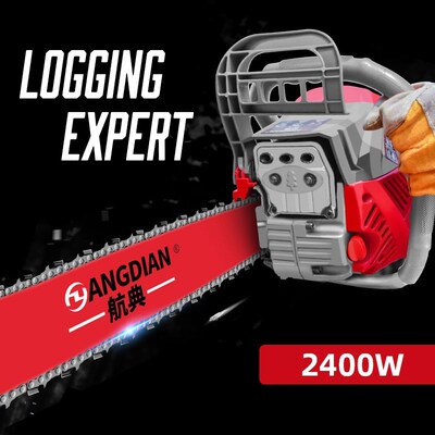 2400W Gasoline Chainsaw Professional Logging Saw Machine for