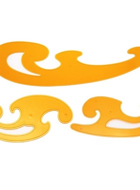 3pcs French Curved Stencil Designer Template Ruler Stationer