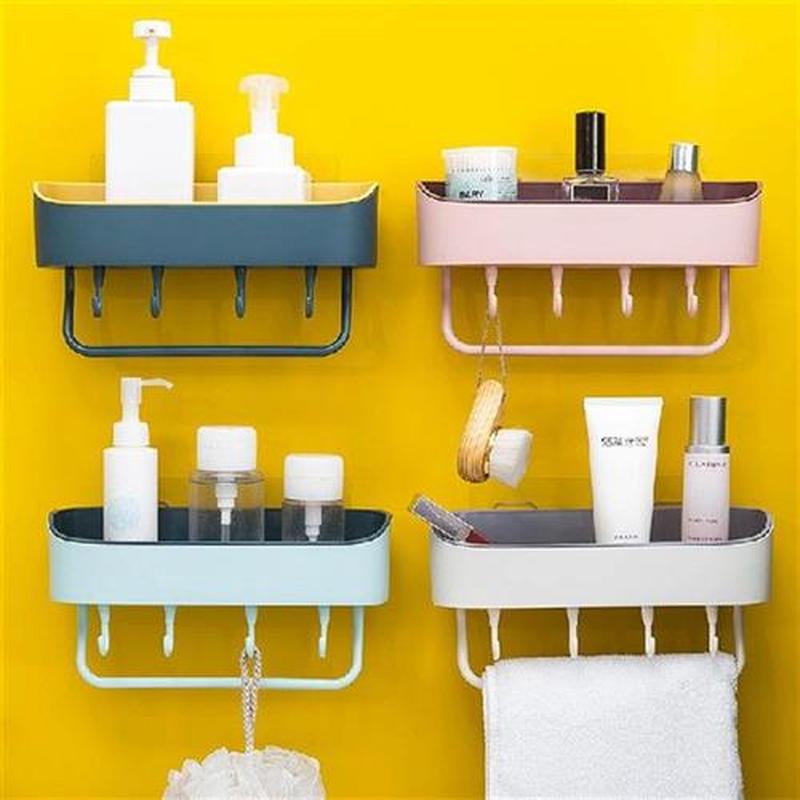 Corner Bathroom Shelf Shampoo Holder Kitchen Storage Rack