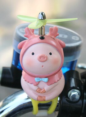 Web celebrity cute cartoon pig car decorations for