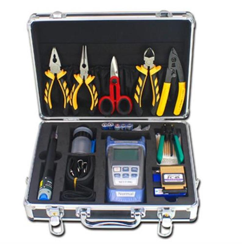 16 PCS/set Fiber Optic FTTH Tool Kit with FC-6S Fiber Cleave