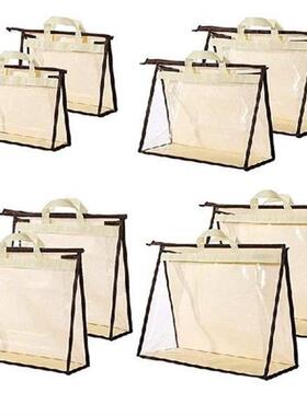 8 Pack Handbag Dust Bags Clear Purse Storage Organizer For