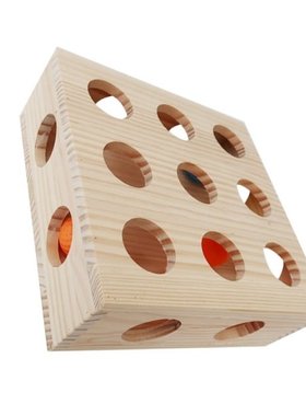 2022 New Cat Wooden Box with Ball Inside Cat Supplies Intera