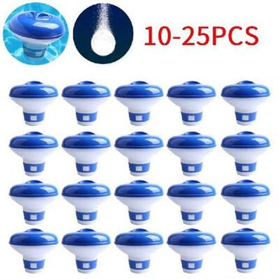 10-25PCS Swimming Floating Pool Chlorine Cleaning Tablet