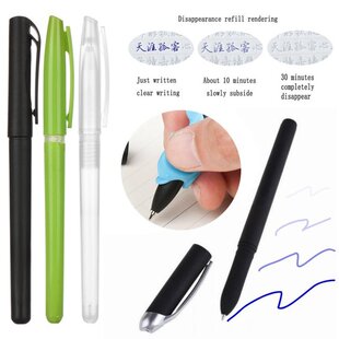 1Set Automatic Fade Pen Kit Magic Pen Disappearing Refill In
