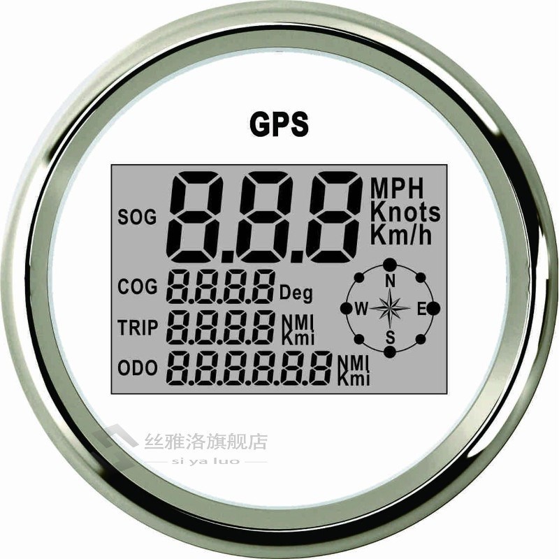 Boat Car 85mm Digital GPS Speedometer Odometer 0-999 knots k