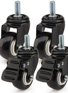 4 x Heavy Duty 50mm PU Swivel Castor Wheels Trolley Furnitur