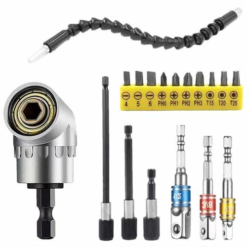 18 pcs Drill Bit Extension set 105 Degree Drill Bit Extensio