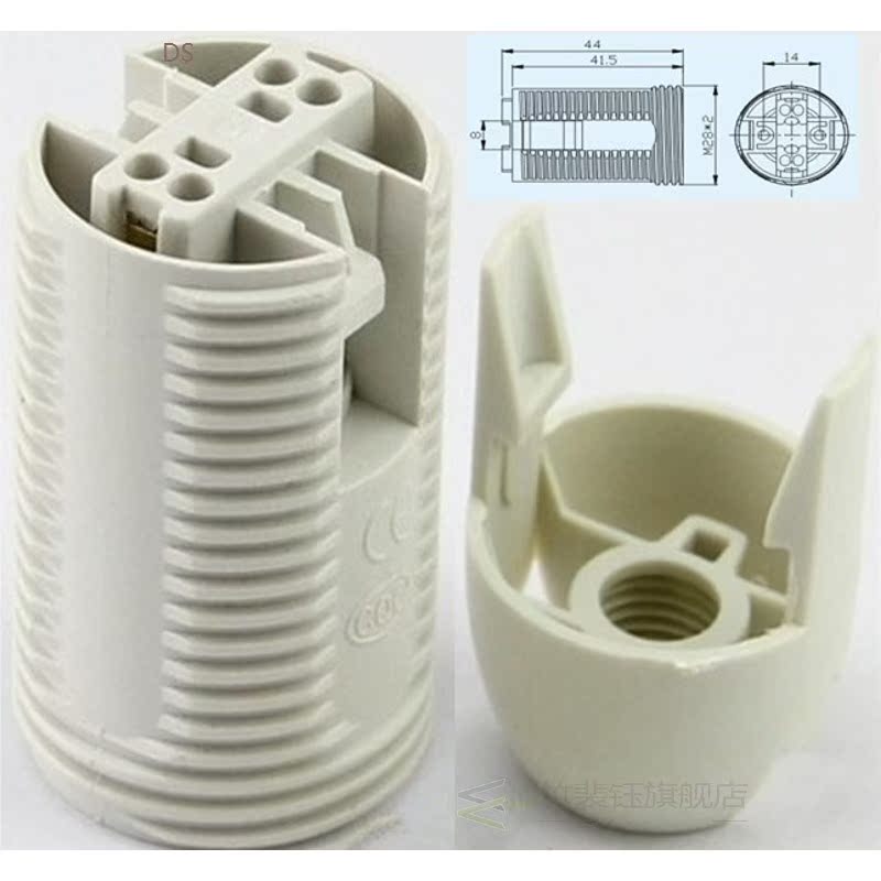 30pcs Led E14 Plastic Lamp Holder Converter Edison Screw Soc