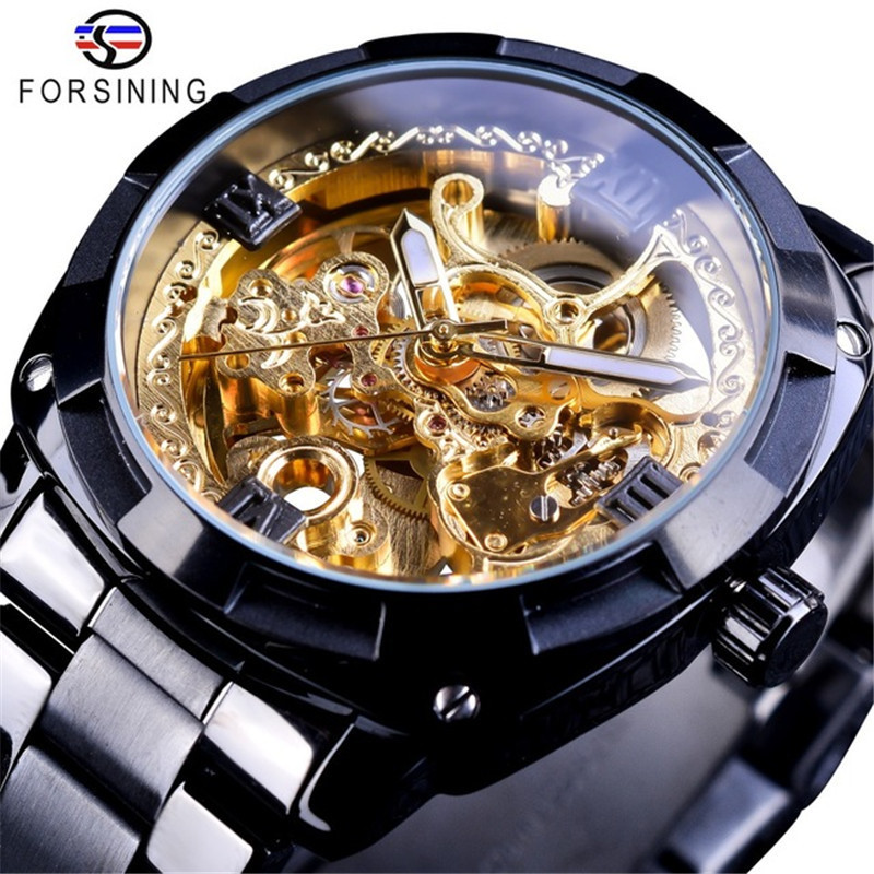 Man, waterproof automatic mechanical watch镂空自动机械手表