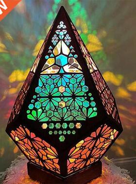 Polar Star Large Floor Lamp Colorful Diamond Bohemian Lights