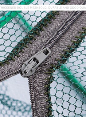 6/8/12/16 Holes Folded Portable Hexagon Fishing Net Crayfish