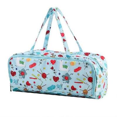 Portable Knitting Bag Wool Yarn Crochet Hooks Storage Bags
