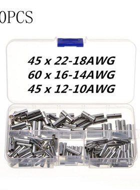 600/150/100/50Pcs AWG 22-10 Copper Tinned Splice Crimp Termi