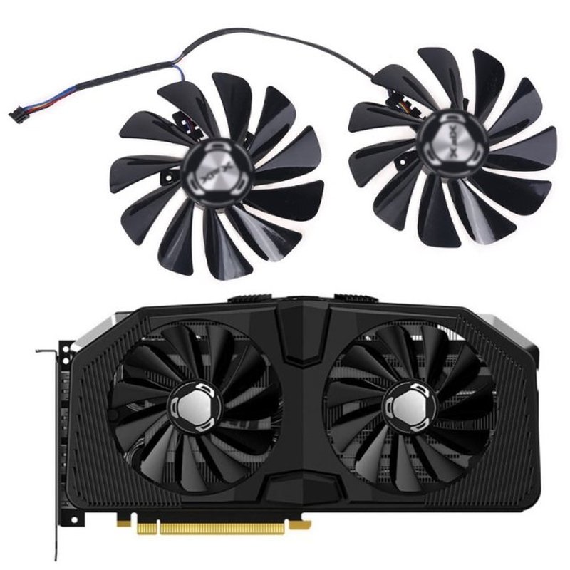 2pcs/set 95mm FDC10U12S9-C 4pin Cooler GPU Fan For XFX RX 56