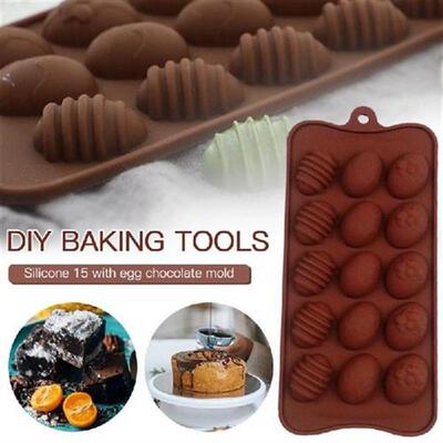 10 Holes Easter Eggs Chocolate Molds Silicone Form Cake