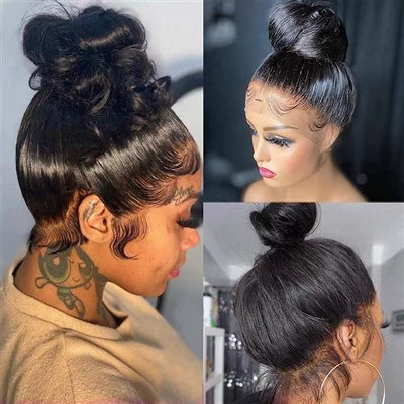 Reusable HD Lace Baby Hair Stripes Human Hair Fluffy Baby Ha