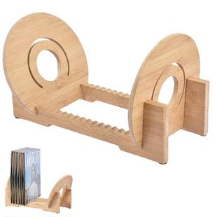 Bamboo Vinyl Record Stand Vinyl Record Storage Holder