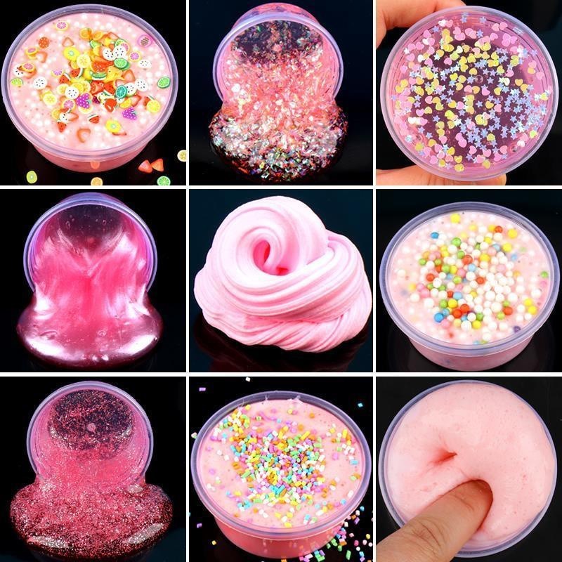 Unzipped glue Girl heart crystal mud cotton e jam mud