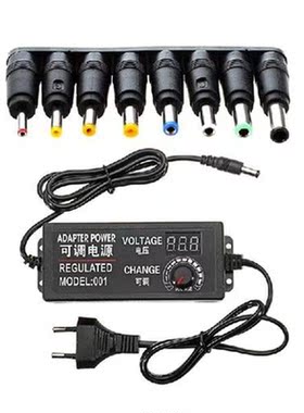 8 sets universal jack DC power plug converter & 1x 9-24V