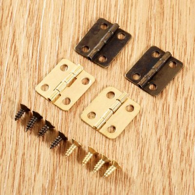 10 Pcs Antique Bronze/Gold Cabinet Hinges Furniture Fittings