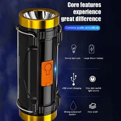 LED Flashlights USB Rechargeable Daily Waterproof for