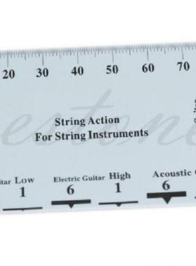 1pc Guitar String Action Gauge Ruler Measuring Tool Bass