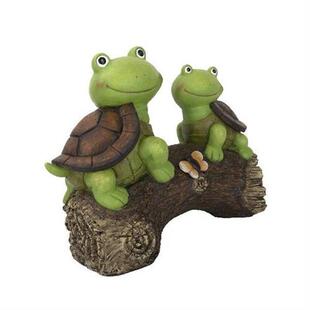 Solar Lamp Turtles Figurine Light Garden Statue Decoration